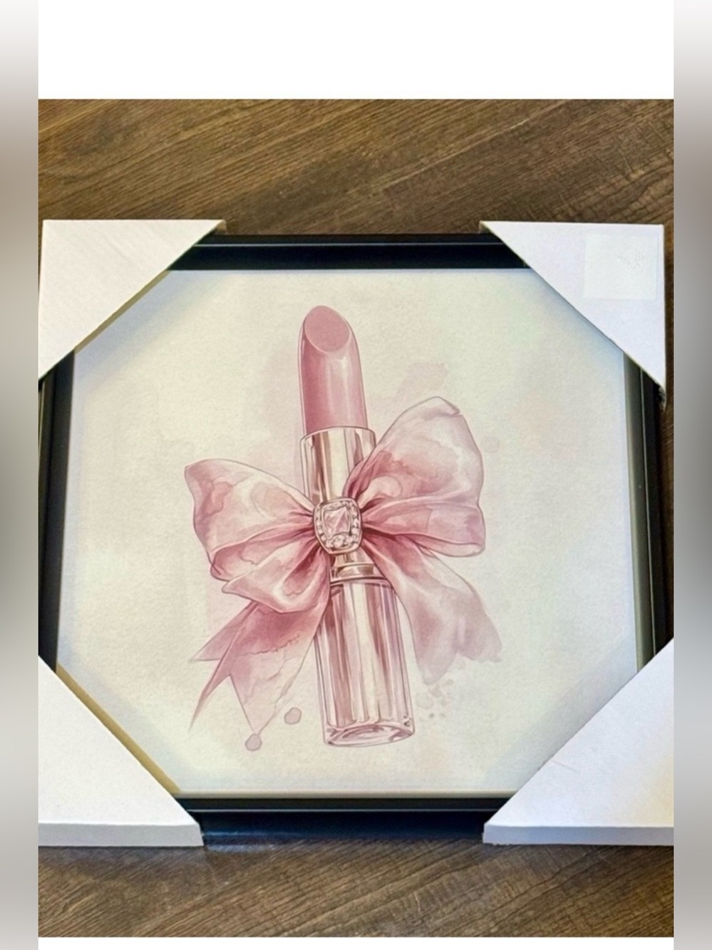 Pink Lipstick Art Print wall decor Approximately
